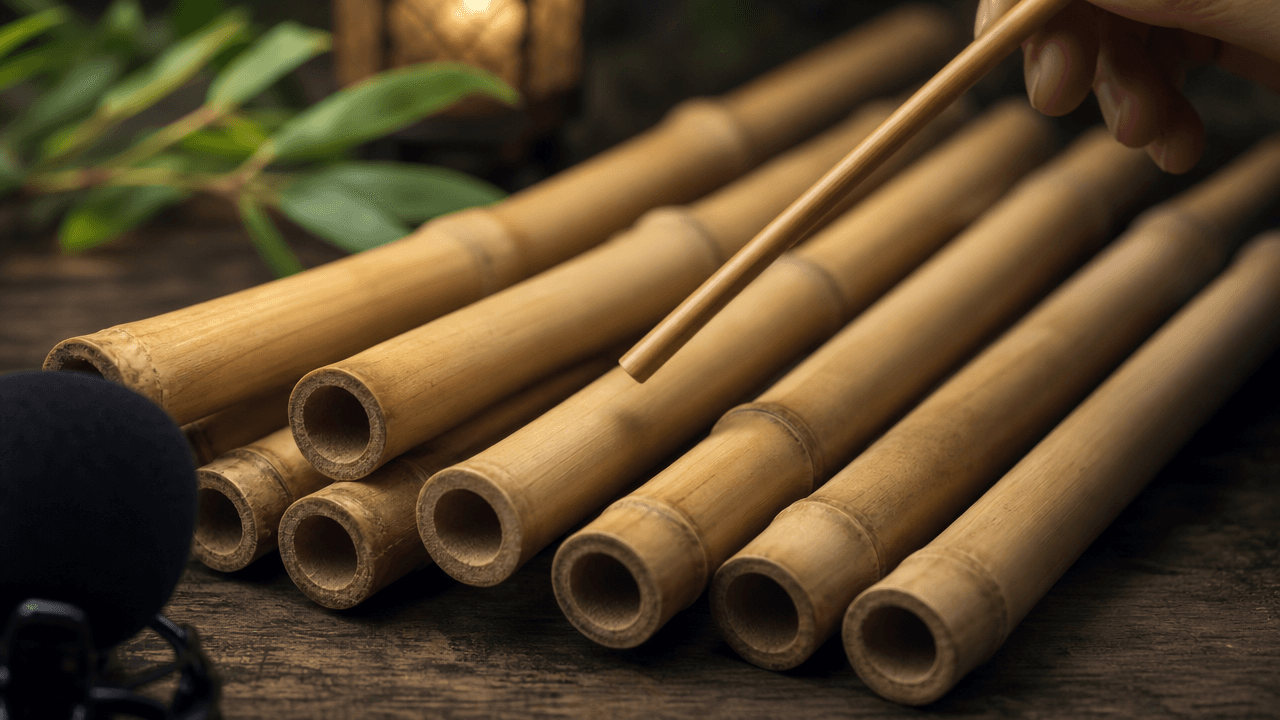 Bamboo Sticks ASMR Video