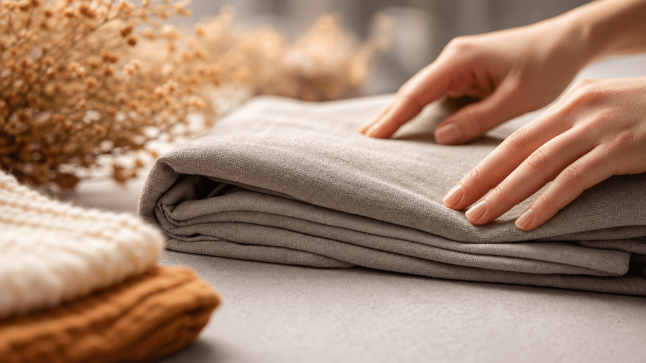 Fabric Fold ASMR Video