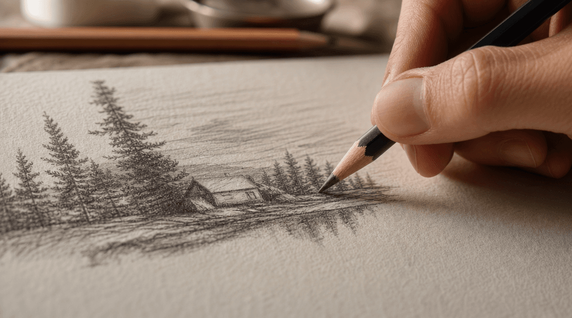 Pencil Sketch ASMR Video