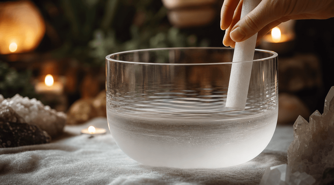 Crystal Singing Bowl ASMR Video