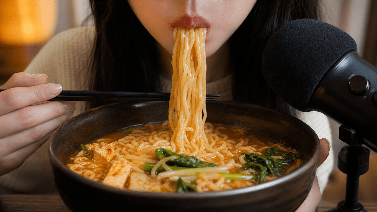 Slurp Noodles ASMR Video