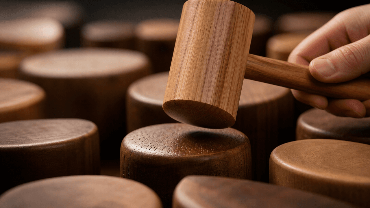 Wood Mallet ASMR Video