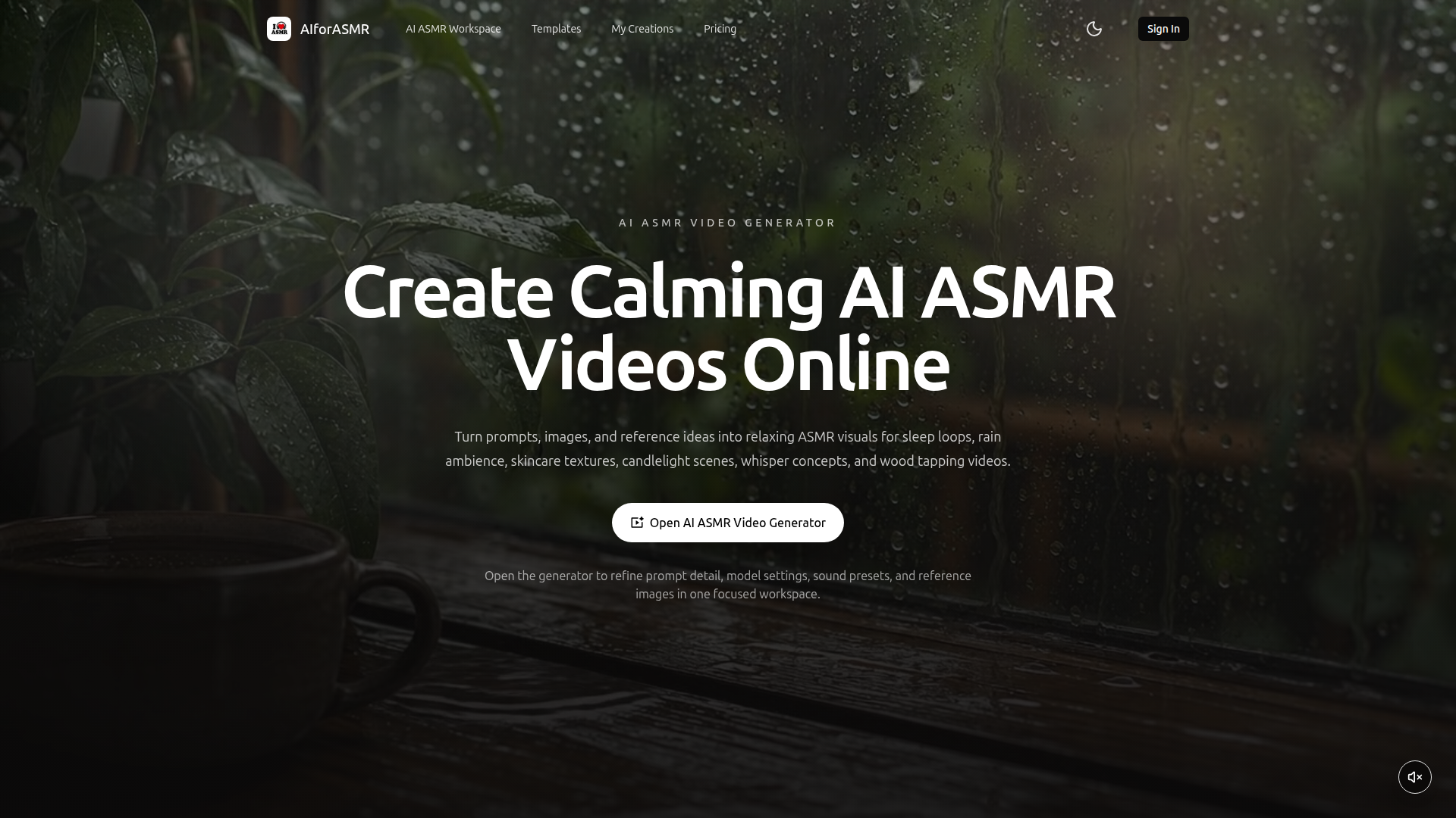 aiforasmr screenshot